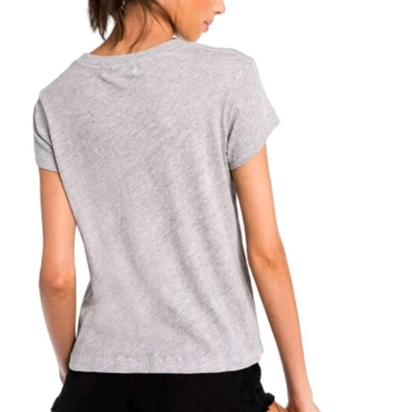 Wildfox Women's I’M AN ILANA Grey Basic Tee Shirt Medium NWT - Picture 2 of 4